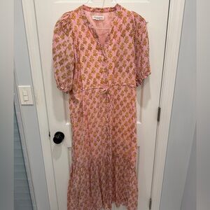 Organic Lucy Dress - Little Marigolds Pink